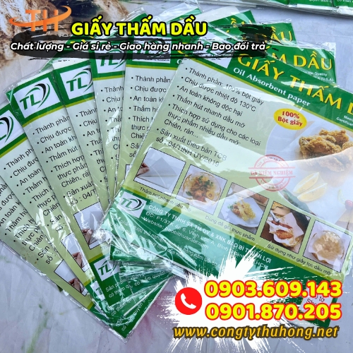 Giấy thấm dầu thực phẩm Giấy thấm dầu thực phẩm