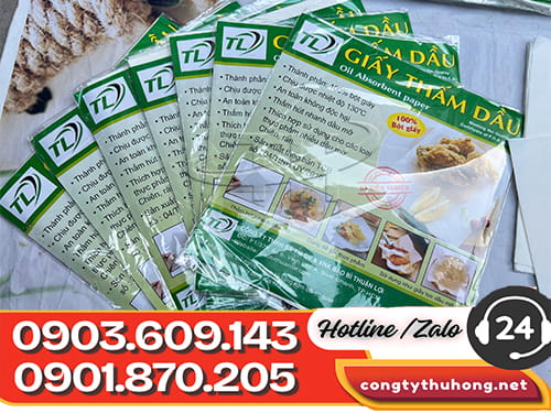 Giấy thấm dầu Giấy thấm dầu thực phẩm hiệu quả