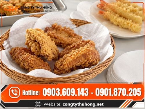 Giấy thấm dầu tròn Giấy thấm dầu tròn lót đồ chiên