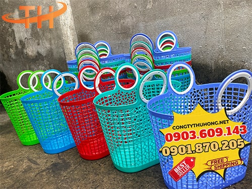 Giỏ nhựa đi chợ Giỏ đi chợ giá tốt bền bỉ