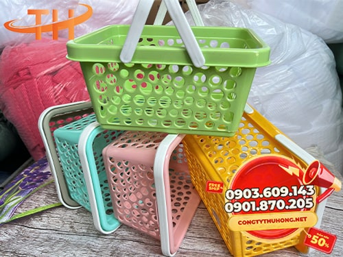 Giỏ nhựa có quai xách Giỏ nhựa có quai xách