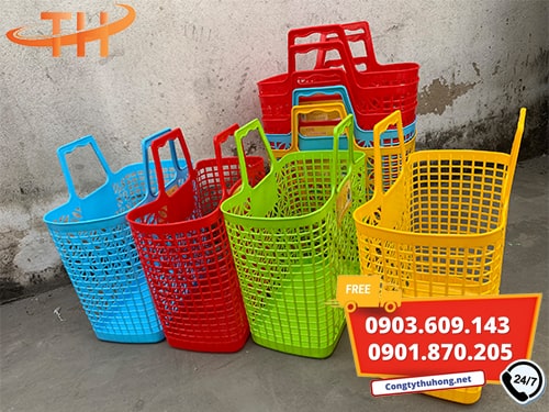 Giỏ nhựa đi chợ Giỏ nhựa giá rẻ