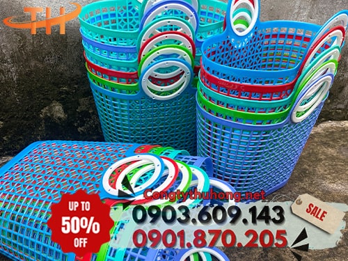 Giỏ xách nhựa đi chợ đủ màu Giỏ xách nhựa đi chợ đủ màu