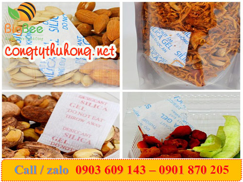 Sử dụng túi hút ẩm bảo quản thực phẩm