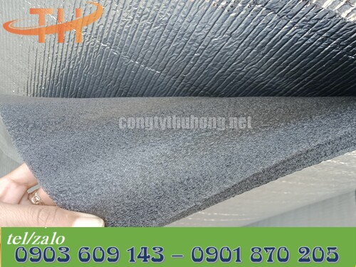 Xốp foam đen tráng bạc 1 mặt không keo