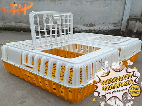 Lồng đựng gà trắng cam Lồng đựng gà