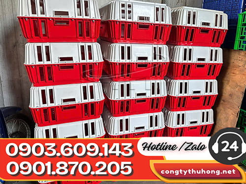 Lồng gà nhựa Lồng gà nhựa chịu lực tốt