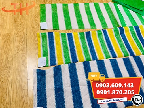 Lưới che nắng sọc 3 màu Lưới che nắng sọc 3 màu