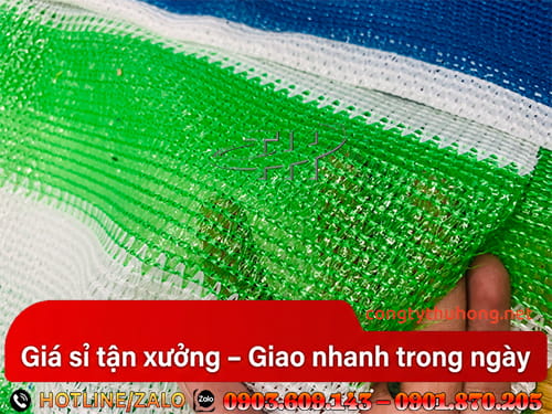 Lưới che nắng sọc đa sắc Lưới che nắng sọc đa sắc