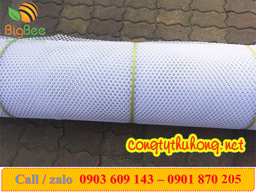 Cuộn lưới nhựa cứng màu trắng rào gà vịt khổ 1m4
