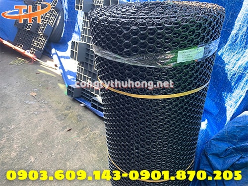 Lưới nhựa mắt cáo đen 1m Lưới nhựa mắt cáo đen 1m