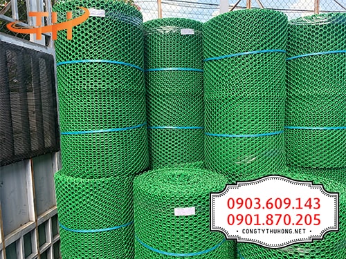 Lưới nhựa mắt cáo màu xanh khổ 1m Lưới nhựa mắt cáo màu xanh khổ 1m