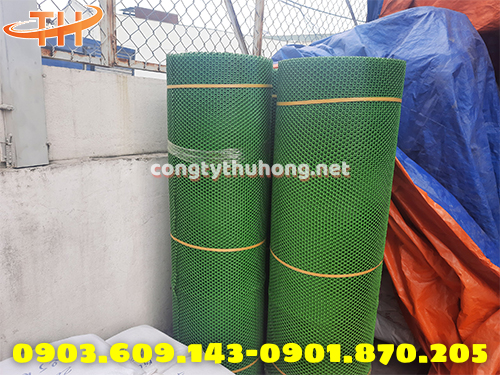 Lưới nhựa mắt cáo màu xanh rêu Lưới nhựa mắt cáo màu xanh rêu