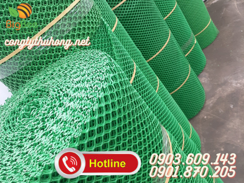 Lưới nhựa mắt cáo màu xanh giá rẻ