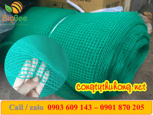 Lưới nhựa mềm xanh làm hàng rào ngăn gà vịt