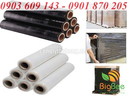 màng pr trắng đen quấn pallet