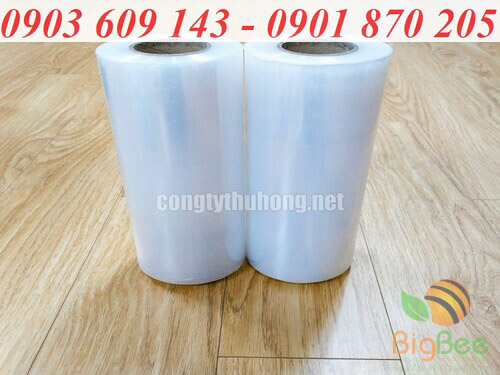 Cuộn màng PE quấn hàng trong suốt khổ 25cm