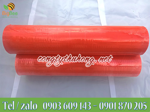 Cuộn màng PE đỏ khổ 50cm