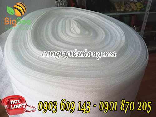 Màng xốp pe foam mỏng 0,5li x 1m4 x 150m