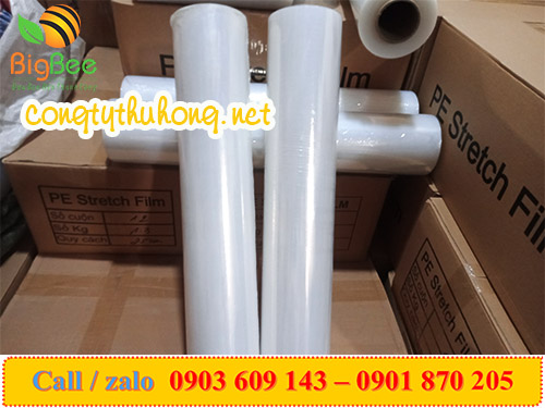 Cuộn pe trong suốt khổ 50cm * 4kg * lõi 200gr