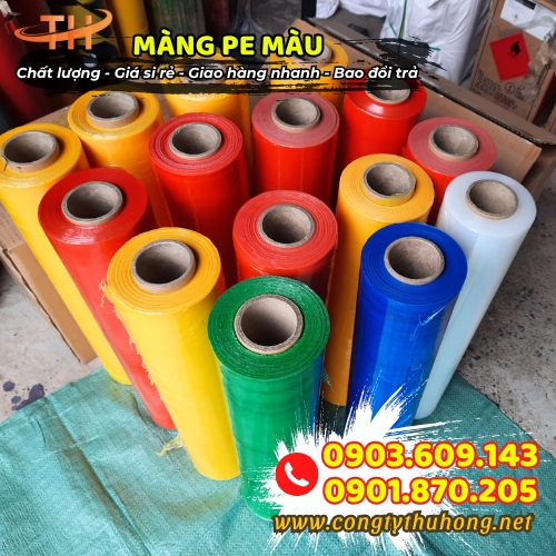 Màng pe màu giá rẻ Màng pe màu giá rẻ