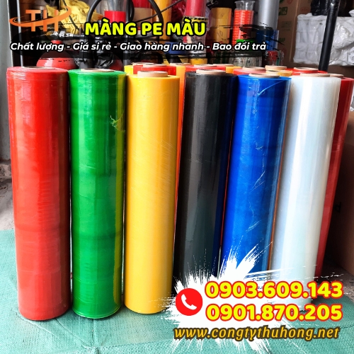 Màng pe màu giá rẻ Màng pe màu giá rẻ