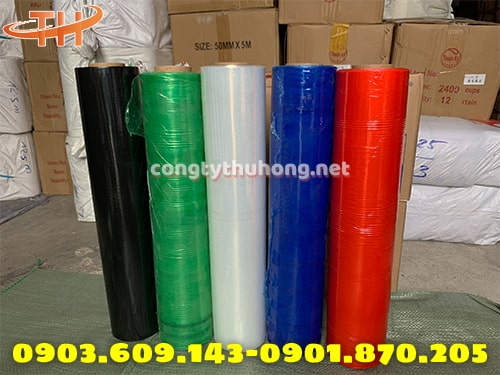 Màng pe màu quấn hàng Màng pe màu quấn hàng
