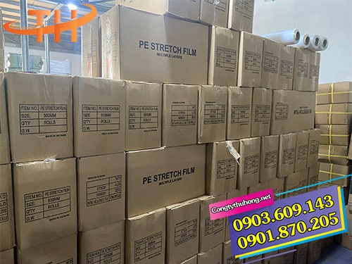 Màng pe quấn hàng hóa giá rẻ Màng pe quấn hàng hóa giá rẻ