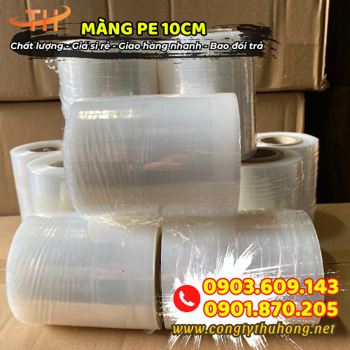 Màng pe trắng 10cm giá rẻ Màng pe trắng 10cm giá rẻ