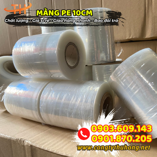 Màng pe trắng 10cm giá rẻ Màng pe trắng 10cm giá rẻ