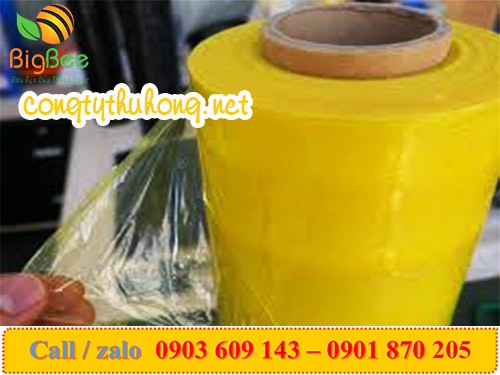 Cuộn màng pe màu vàng 3kg * lõi 200gr