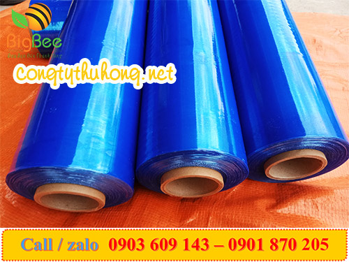 Màng pe quấn hàng màu xanh dương