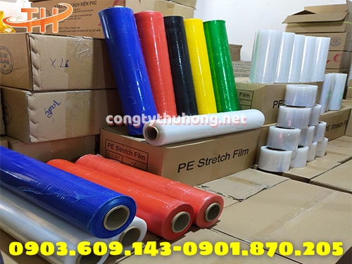Màng quấn pe màu các loại Màng quấn pe màu các loại