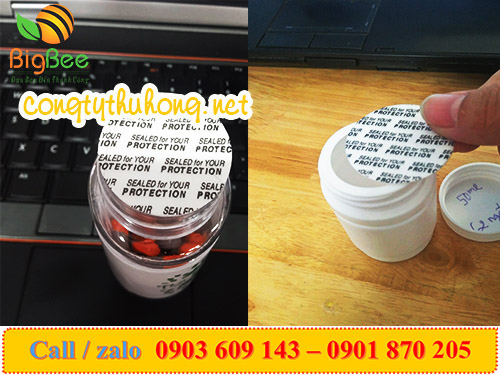 Màng seal bảo quan thuốc với kích thước 3cm