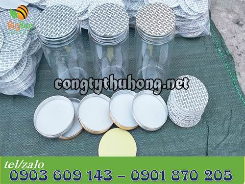 Màng seal được cắt theo kích cỡ của hũ nhựa