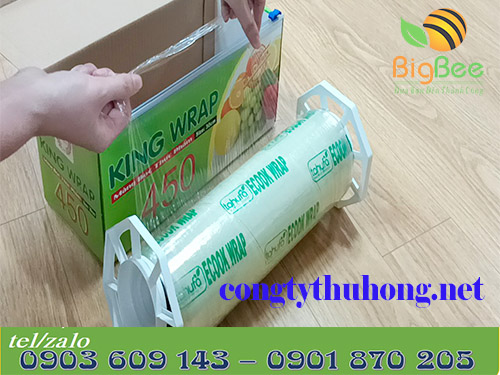 Cuộn màng bọc thực phẩm KIng Wrap khổ 30cm có dao cắt