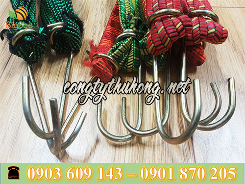Đầu móc dây chun buộc hàng làm từ thép không rỉ rất chắc chắn