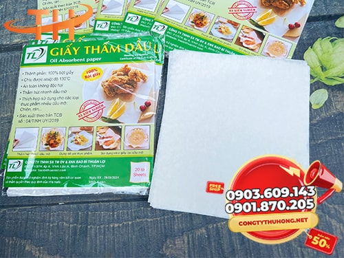 giấy thấm dầu thực phẩm Mua giấy thấm dầu thực phẩm giá rẻ nhất
