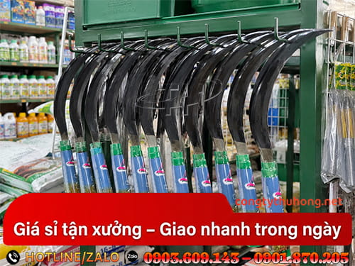 Liềm thép cắt cỏ, gặt lúa Mua liềm thép cắt cỏ, gặt lúa sắc bén