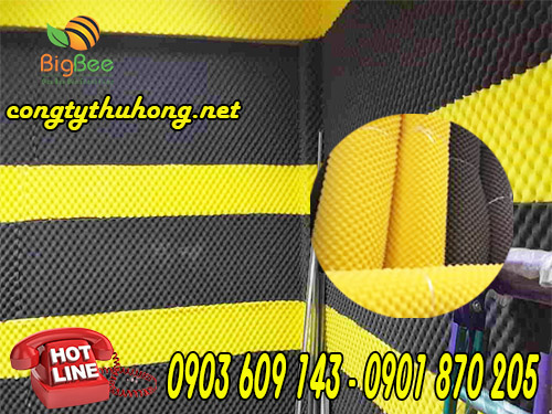 mút trứng thi công