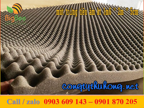 Mút trứng tiêu âm cuộn kt 1m6 * 2m * 5cm