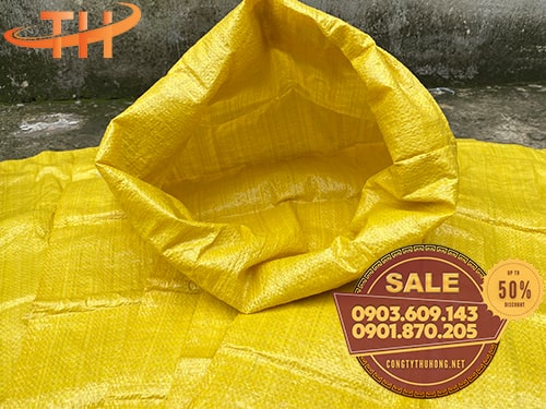 Bao tải dứa màu vàng Nguồn giá sỉ bao tải dứa