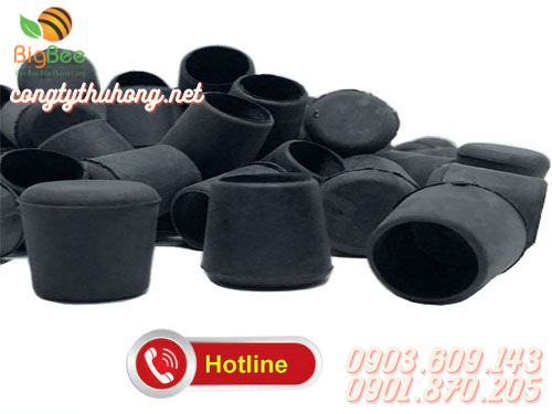 Nút bọc chân ghế tròn màu đen