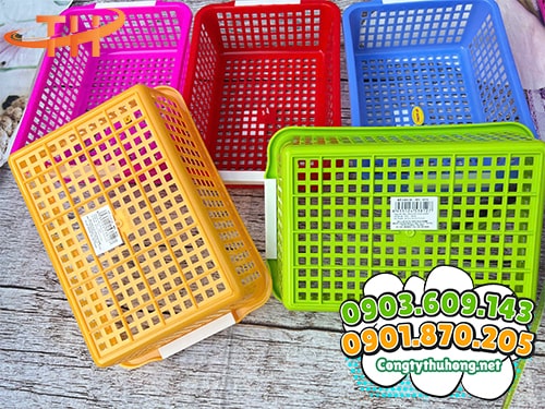Rổ nhựa chữ nhật Rổ nhựa chữ nhật đựng đồ