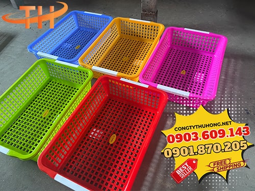 Rổ nhựa vuông Rổ nhựa giá rẻ tại xưởng