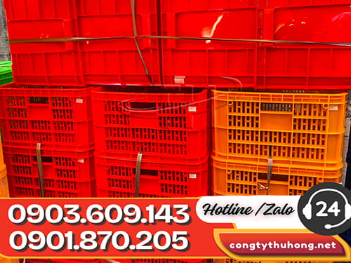 rổ nhựa công nghiệp Rổ nhựa màu sắc đa dạng