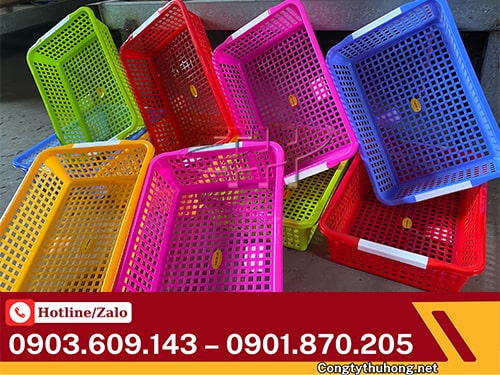 Rổ nhựa nhiều màu giá sỉ