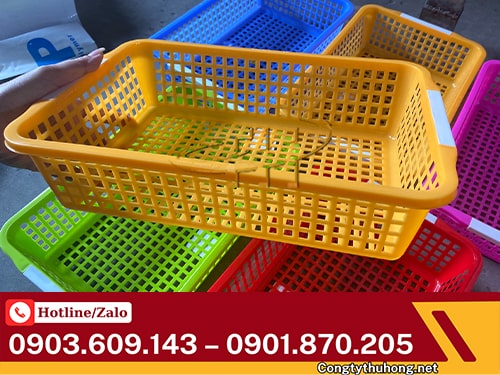 Rổ nhựa vuông nhiều màu Rổ nhựa nhiều màu