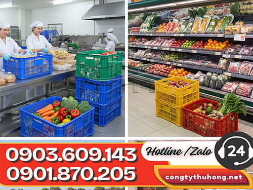 rổ nhựa công nghiệp Rổ nhựa sẵn kho, số lượng lớn