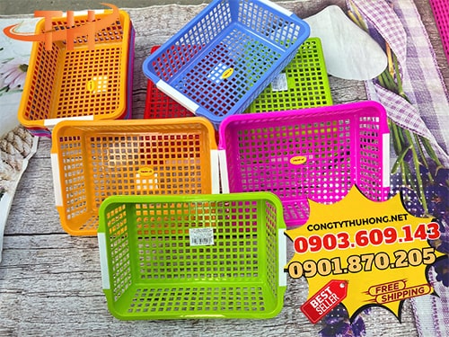 Rổ nhựa vuông giá sỉ Rổ nhựa vuông giá sỉ